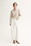 Elka Abigail Knit Cardigan  - White Marble