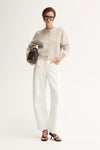 Elka Abigail Knit Cardigan  - White Marble