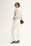 Elka Abigail Knit Cardigan  - White Marble