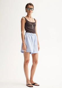  Elka Collective Henry Stripe Short - Blue Stripe