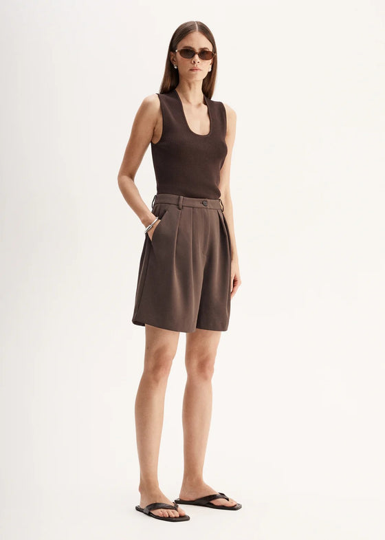 Elka Collective Hayes Knit Top - Chocolate