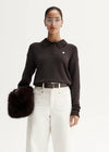 Elka Collective Osborne Knit Top - Chocolate