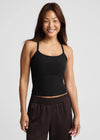 Beyond Yoga Spacedye Slim Racerback Midway Tank - Darkest Night