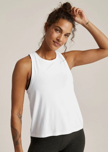 Beyond Yoga Featherweight Rebalance Tank - White