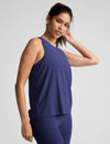 Beyond Yoga Featherweight Rebalance Tank - Eternal Blue Heather