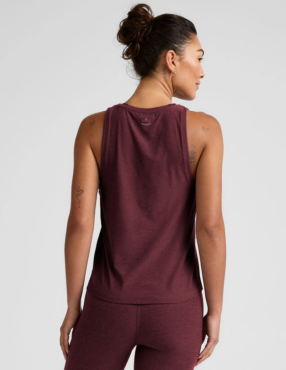 Beyond Yoga Featherweight Rebalance Tank - Midnight Burgundy Heather