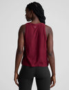 Beyond Yoga Featherweight Rebalance Tank - Ruby Rush Heather