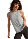 Beyond Yoga Featherweight Rebalance Tank - Silver Mist