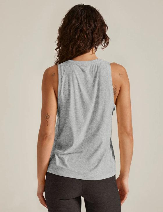 Beyond Yoga Featherweight Rebalance Tank - Silver Mist