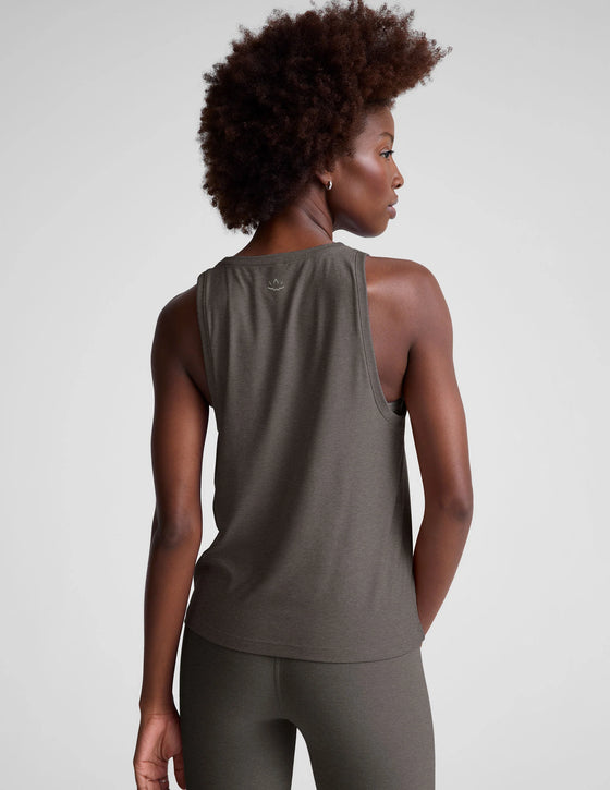 Beyond Yoga Featherweight Rebalance Tank - True Gray Heather