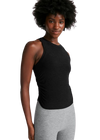 Beyond Yoga Featherweight Your Fit Shirred Tank - Black