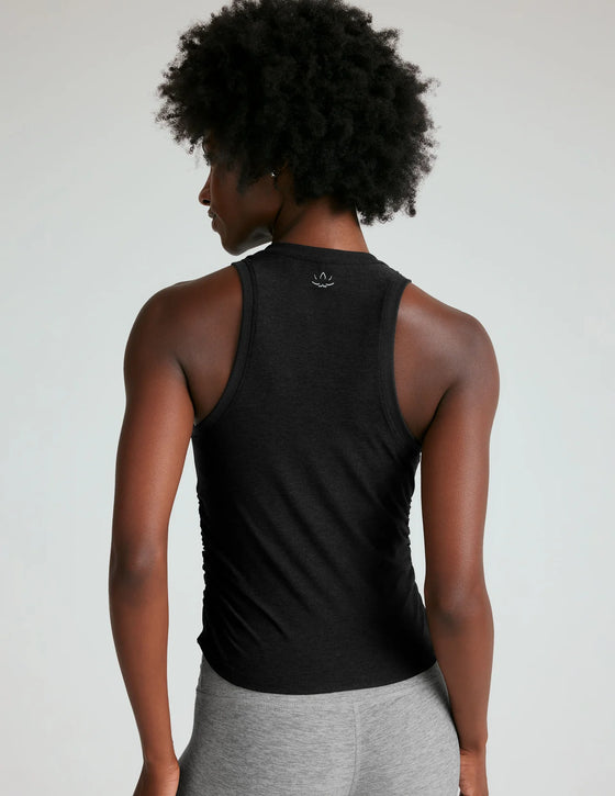 Beyond Yoga Featherweight Your Fit Shirred Tank - Black