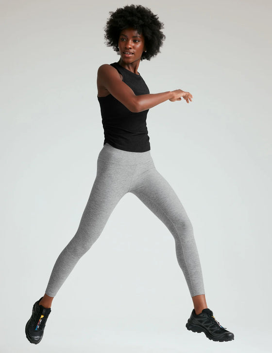 Beyond Yoga Featherweight Your Fit Shirred Tank - Black