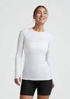 Beyond Yoga Featherweight Classic Crew Pullover - Cloud White

