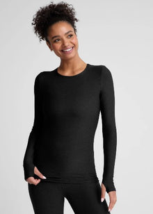 Beyond Yoga Featherweight Classic Crew Pullover - Darkest Night
