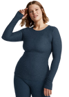 Beyond Yoga Featherweight Classic Crew Pullover - Nocturnal Navy