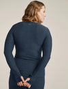 Beyond Yoga Featherweight Classic Crew Pullover - Nocturnal Navy