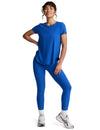 Beyond Yoga Featherweight On The Down low Tee - Court Blue