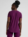 Beyond Yoga Featherweight On The Down low Tee - Aubergine Beet