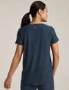 Beyond Yoga Featherweight On The Down low Tee - Nocturnal Navy