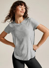 Beyond Yoga Featherweight On The Down low Tee - Silver Mist
