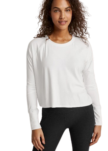  Beyond Yoga Featherweight Daydreamer Pullover - Cloud White