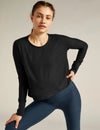 Beyond Yoga Featherweight Daydreamer Pullover - Darkest Night