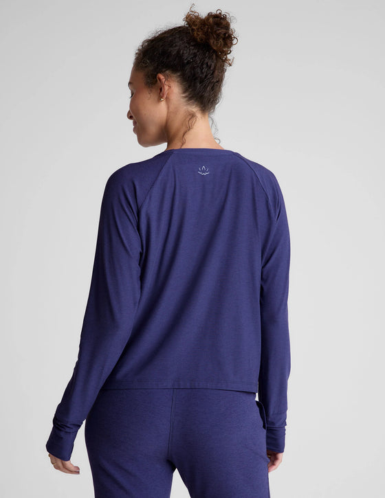 Beyond Yoga Featherweight Daydream Pullover - Eternal Blue Heather
