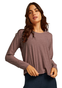  Beyond Yoga Featherweight Daydreamer Pullover - Rose Brush Heather