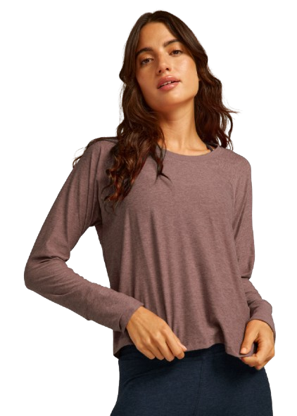 Beyond Yoga Featherweight Daydreamer Pullover - Rose Brush Heather