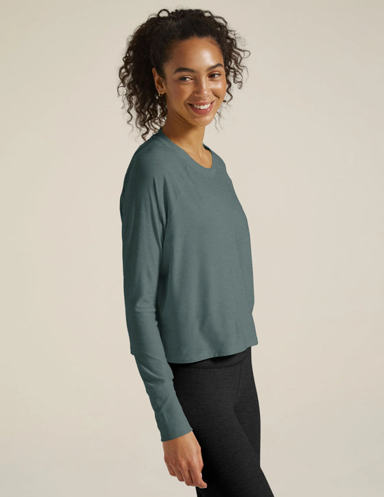 Beyond Yoga Featherweight Daydream Pullover - Storm Heather