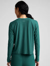 Beyond Yoga Featherweight Daydream Pullover - Teal Sea Heather