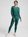 Beyond Yoga Featherweight Daydream Pullover - Teal Sea Heather