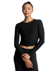 Beyond Yoga Featherweight Your Fit Long Sleeve Top - Darkest Night
