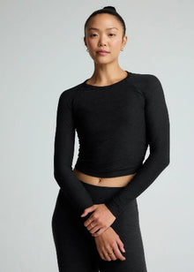  Beyond Yoga Featherweight Your Fit Long Sleeve Top - Darkest Night
