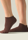 Move Active Classic Low Rise Grip Socks - Espresso