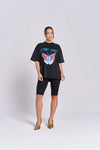 Maku the Label Butterfly Effect Tee - Acid Wash Black