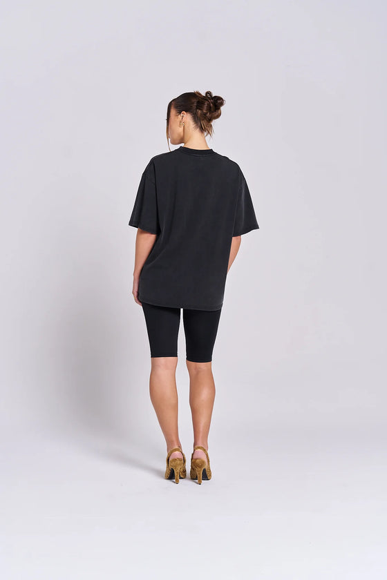 Maku the Label Butterfly Effect Tee - Acid Wash Black