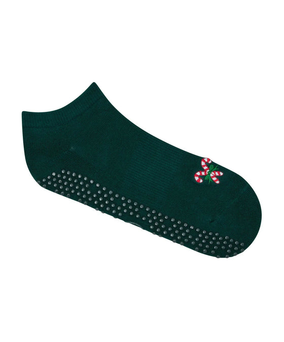 MoveActive Classic Low Rise Grip Socks - Peppermint Candy