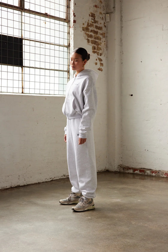 Vang Athletica Star Training Zip-Up Hoodie - Marl Grey