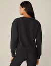 Beyond Yoga LuxeFleece Crewneck Sweatshirt - Black