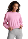 Beyond Yoga LuxeFleece Crewneck Sweatshirt - Pink Haze