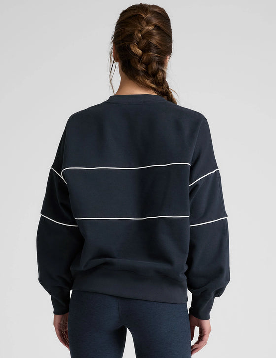 Beyond Yoga Luxefleece Piper Oversized Sweatshirt - Nocturnal Navy