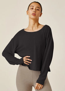  Beyond Yoga Let Loose Pullover - Black
