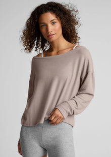  Beyond Yoga Let Loose Pullover - Oatmeal