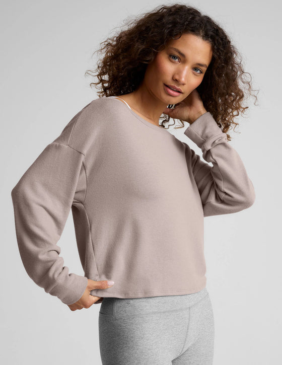 Beyond Yoga Let Loose Pullover - Oatmeal
