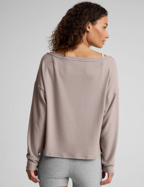 Beyond Yoga Let Loose Pullover - Oatmeal