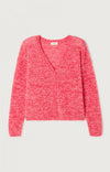 American Vintage Cardigan NUG19A - Fluro Strawberry