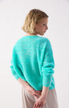 American Vintage Cardigan NUG19A - Fluro Turquoise