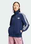 adidas Pinstripe Firebird Loose Tracktop - Night Indigo / White / Grey Two